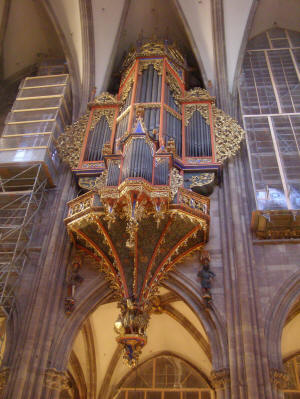 Strasbourg - a Notre Dame katedrális oldalfali orgonája